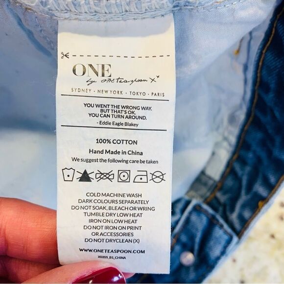 One BY ONE TEASPOON Trashed Free bird Jeans Size 27 - Picture 12 of 12